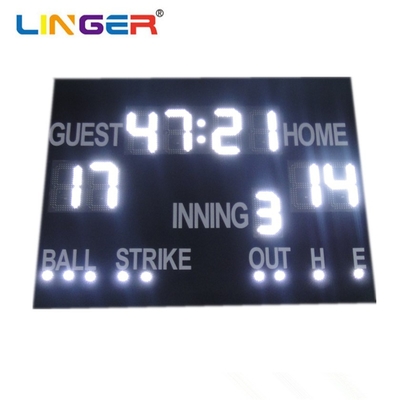 Беспроводное управление светодиодным дисплеем бейсбольная табло с легкой установкой и красно-желтым